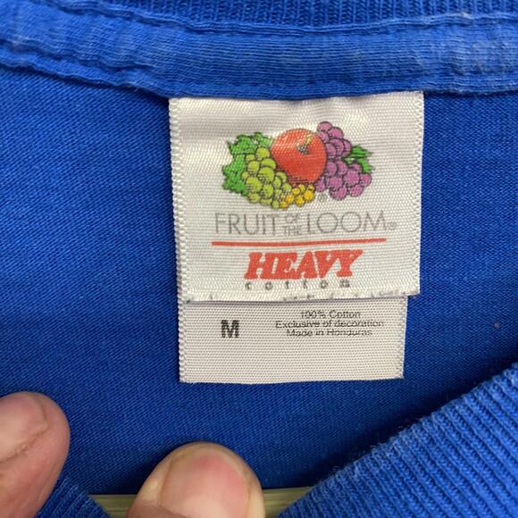 Edmonton Canada Alberta Blue Graphic T-Shirt FOTL Heavy Cotton Size Medium - Picture 4 of 5